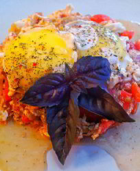 Омлет со свежими овощами