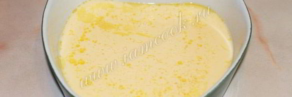 омлет в духовке с молоком