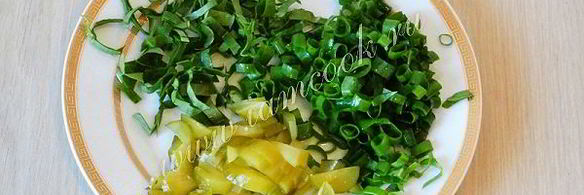 омлет весенний с зеленью