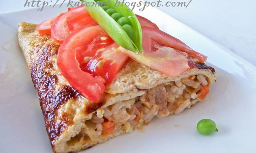 Рецепт омурайсу — японского омлета с рисом и курицей