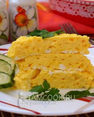 Пышный омлет в духовке