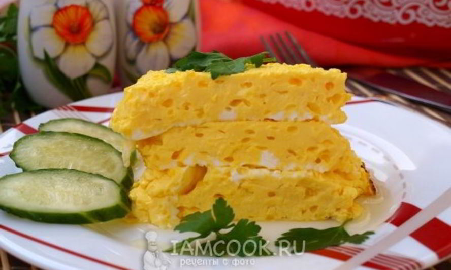 Рецепт пышного омлета в духовке