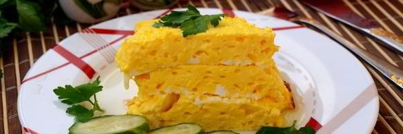 пышный омлет в духовке