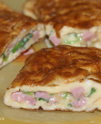 Рулетики из омлета