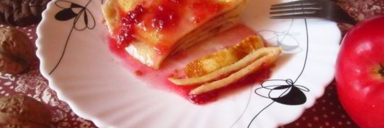 Сладкий омлет с манной крупой