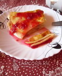 Сладкий омлет с манной крупой