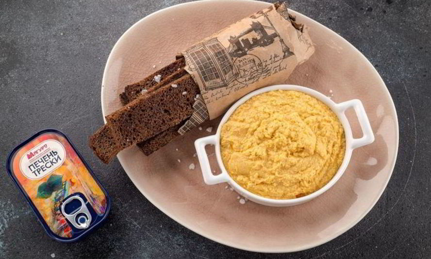 Рецепт нежного паштета из печени трески