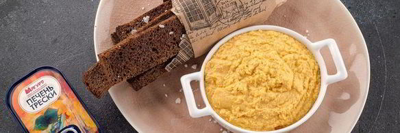 нежный паштет из печени трески