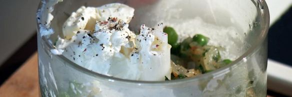 паштет и фалафель из зеленого горошка