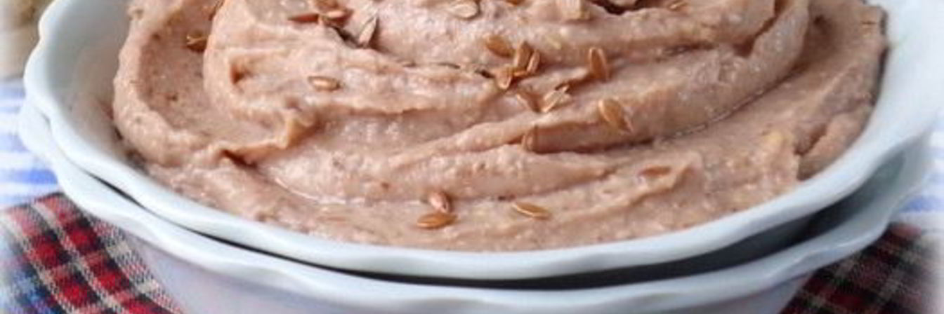 Паштет из фасоли с кумином и семенем льна