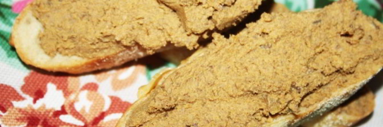 Паштет из говяжьей печени с овощами