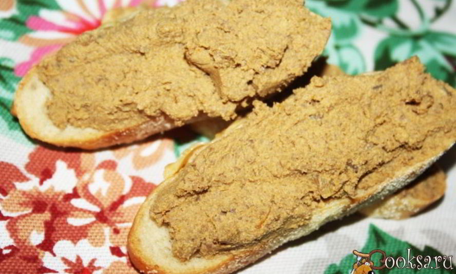 Рецепт паштета из говяжьей печени с овощами