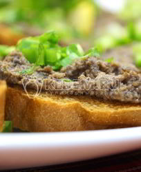 Паштет из куриной печени с грибами