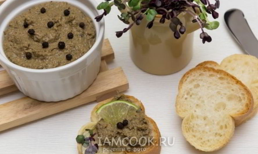 Рецепт паштета из куриной печени с овощами