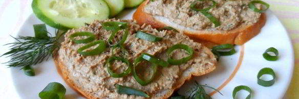 паштет из куриной печени с укропом