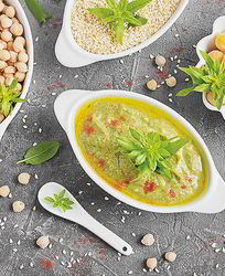 Паштет из нута со шпинатом