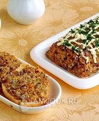 Паштет из опят с овощами