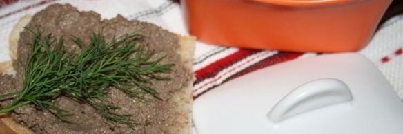 паштет из печени индейки с корнем сельдерея и вином