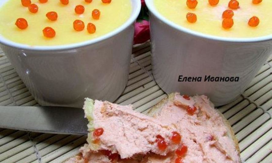 Рецепт паштета из семги с красной икрой и белым вином