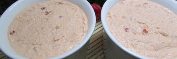 паштет из семги с красной икрой и белым вином