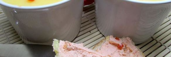 паштет из семги с красной икрой и белым вином