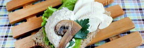 паштет из шампиньонов и творога