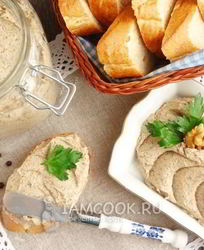 Паштет из шампиньонов с грецкими орехами