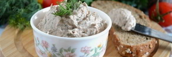 паштет из тунца и сливочного сыра