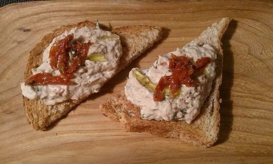 Рецепт паштета из тунца и творожного сыра