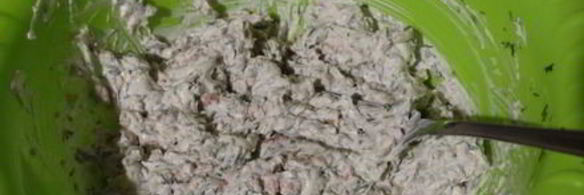 паштет из творожного сыра и печени трески