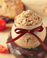 Паштет из вареной говяжьей печени