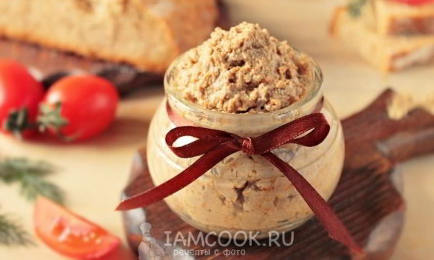 Рецепт паштета из вареной говяжьей печени