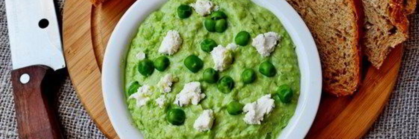 Паштет из зеленого горошка