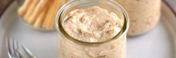 паштет из жареных баклажанов с творогом