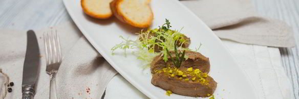 паштет куриный на гренках