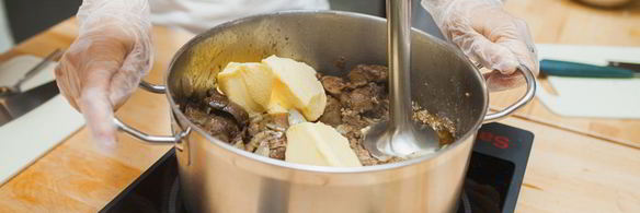 паштет куриный на гренках