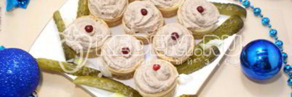 паштет рыбный нежные корзинки