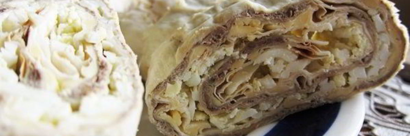 Печеночный паштет из говяжьей печени в лаваше