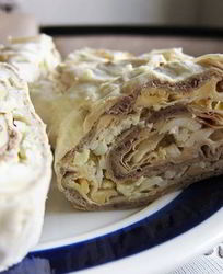 Печеночный паштет из говяжьей печени в лаваше