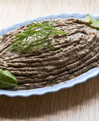 Печеночный паштет с грибами