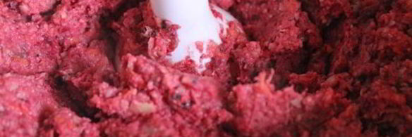 постный фасолевый паштет со свеклой