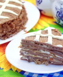 Блинный торт с печенью