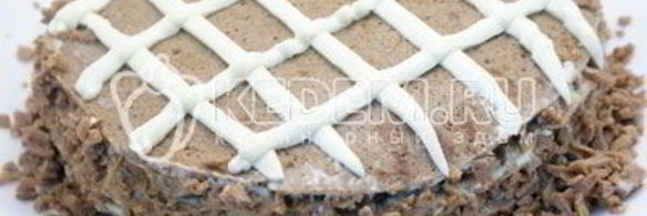 блинный торт с печенью