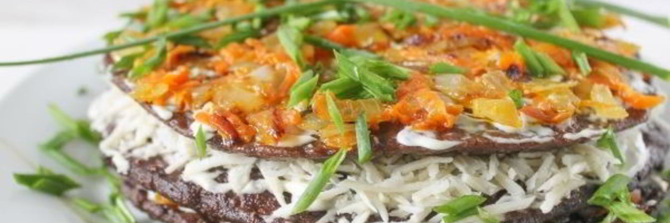 Печеночный торт из свиной печени