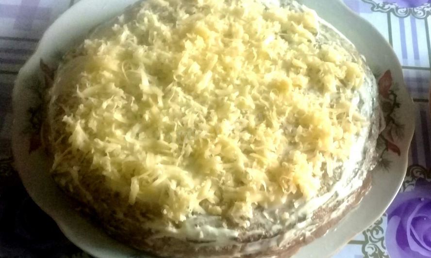 Рецепт печеночного тортика