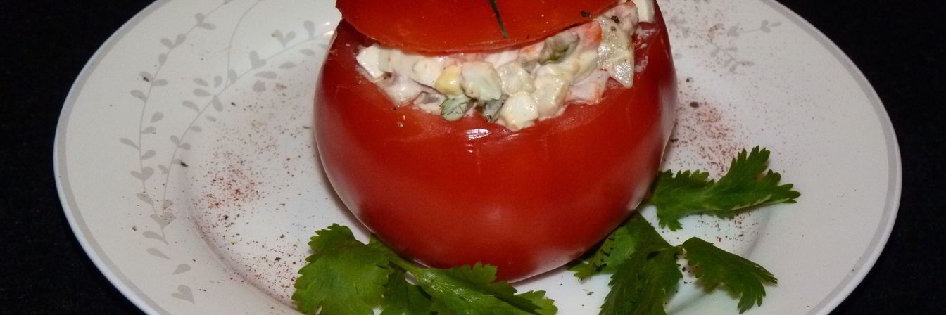 Помидоры фаршированные салатом