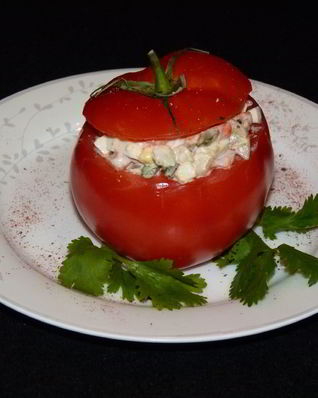 Помидоры фаршированные салатом