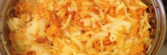 постная закуска из лука и моркови