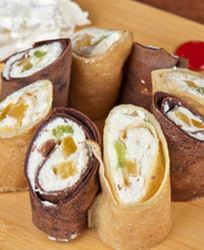 Блинные роллы с мармеладом