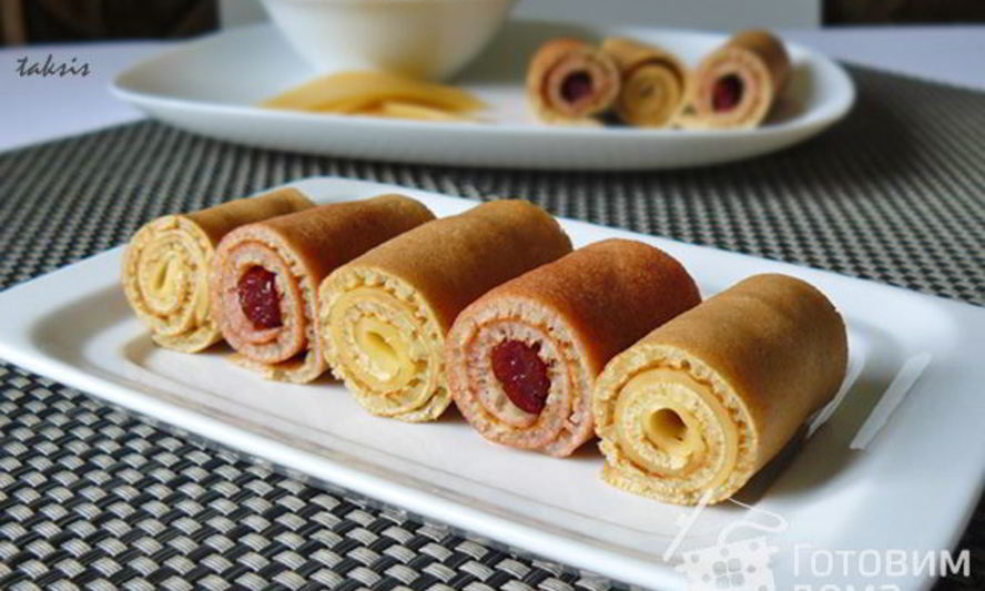Рецепт блинных роллов
